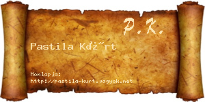 Pastila Kürt névjegykártya